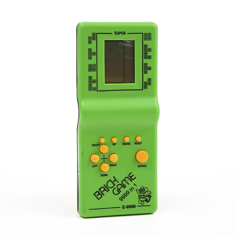 Classic Handheld Game Machine Tetris Game Kids Game Console Toy with Music Playback Retro Children Pleasure Games Player