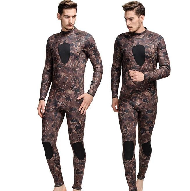 3MM Men Neoprene Surfing Suit Wetsuit Camo Swimming Fishing Camouflage Diving Jumpsuit Spearfishing Wetsuit