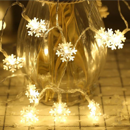 Christmas snowflake lights christmas tree decorations