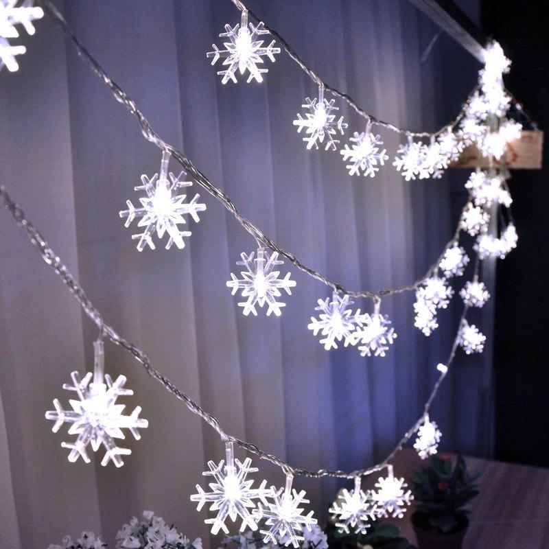 Christmas snowflake lights christmas tree decorations