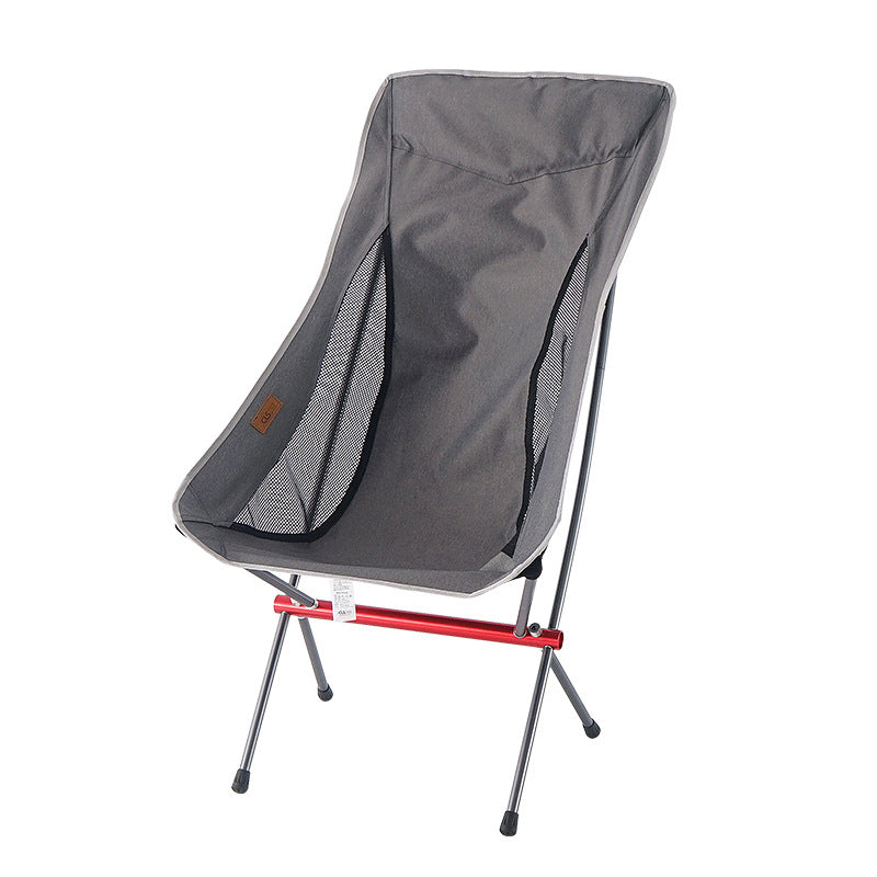 Outdoor Folding Chair Heighten Moon Chair Portable Camping Fishing Chair Leisure Beach Chair Back Chair