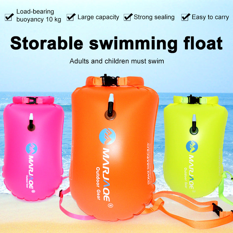 PVC  Inflatables Storage Swim Buoys Dry Bag Orange Floating Safety Swimming Buoy