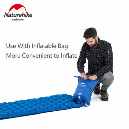 Naturehike Outdoor Camping Mat Inflatable Bag Inflatable Tent Sleeping Pad Ultralight Portable Picnic Air Mat Camping Picnic Pad