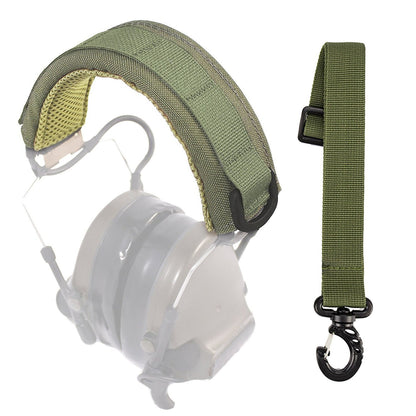 Outdoor Tactical Headphone Cover MOLLE Headwear Extended Edition Battle Earphone Cover Comfortable and Breathable