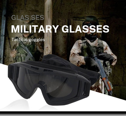 Military Tactical Goggles Outdoor Windproof Sports Army Airsoft Shooting Glasses Cycling Mountaineering Eyewear UV400