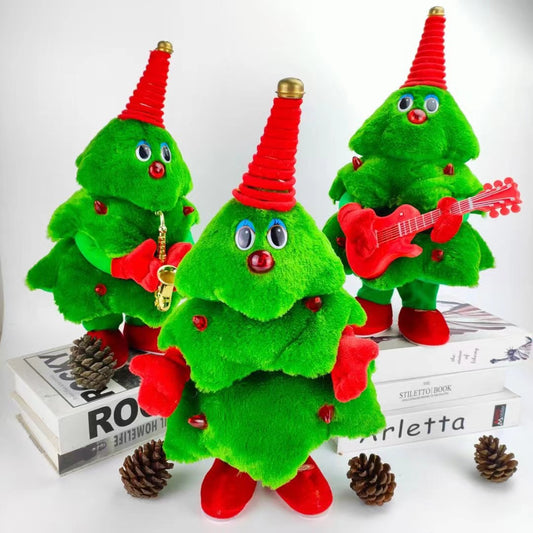 Electric Plush Dancing Christmas Tree Glowing Singing Christmas Toys Children's Gift