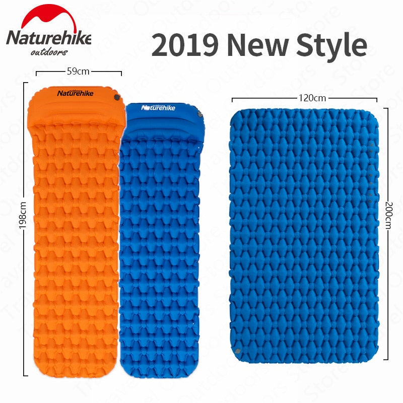 Naturehike Outdoor Camping Mat Inflatable Bag Inflatable Tent Sleeping Pad Ultralight Portable Picnic Air Mat Camping Picnic Pad