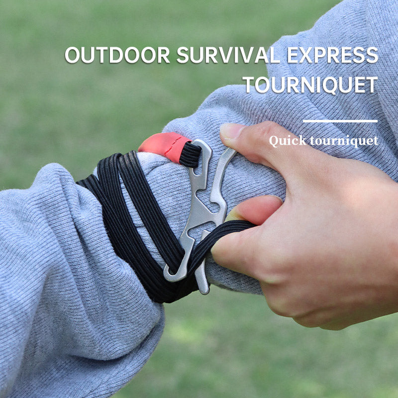 Jungle fast tourniquet poison belt One hand operation Light and easy to use EDC outdoor survival equipment