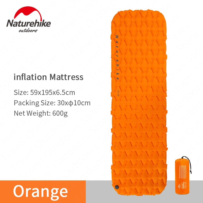 Naturehike Outdoor Camping Mat Inflatable Bag Inflatable Tent Sleeping Pad Ultralight Portable Picnic Air Mat Camping Picnic Pad