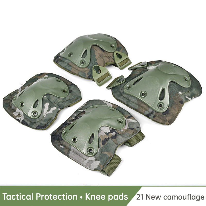 Tactical Knee Protector CS Kit Military Training Knee Protector Training Starry Sky Outdoor Cycling Plus Knee Protector Four Pie