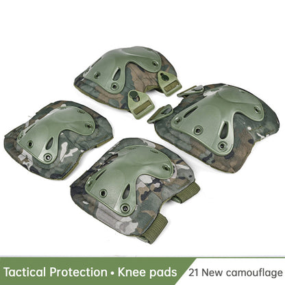 Tactical Knee Protector CS Kit Military Training Knee Protector Training Starry Sky Outdoor Cycling Plus Knee Protector Four Pie