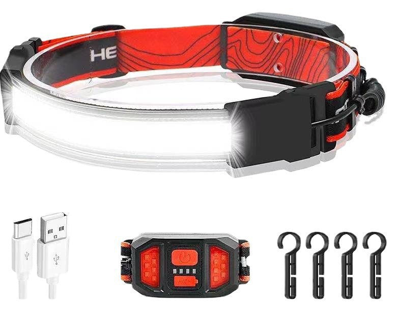 New COB Head Lamp LED Mini Head Lamp Type-C Rechargeable Outdoor Night Fishing Night Running Neck Lamp