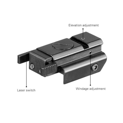 20mm Hunting Riflescope Tactical Red Dot Laser Sight Picatinny Weaver Rail for Pistol Glock Headgun Gun Red Dot Scope