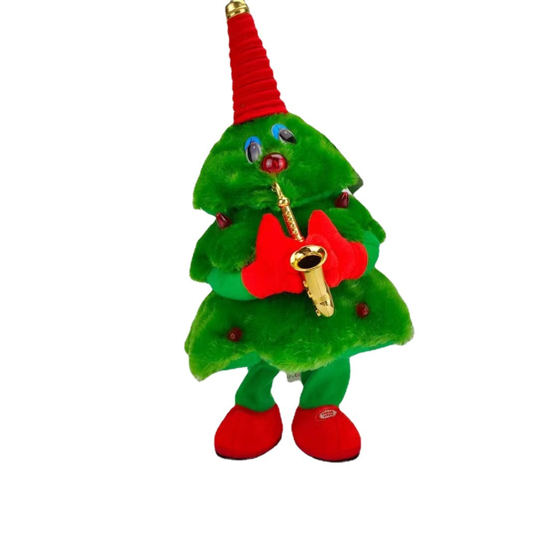 Electric Plush Dancing Christmas Tree Glowing Singing Christmas Toys Children's Gift