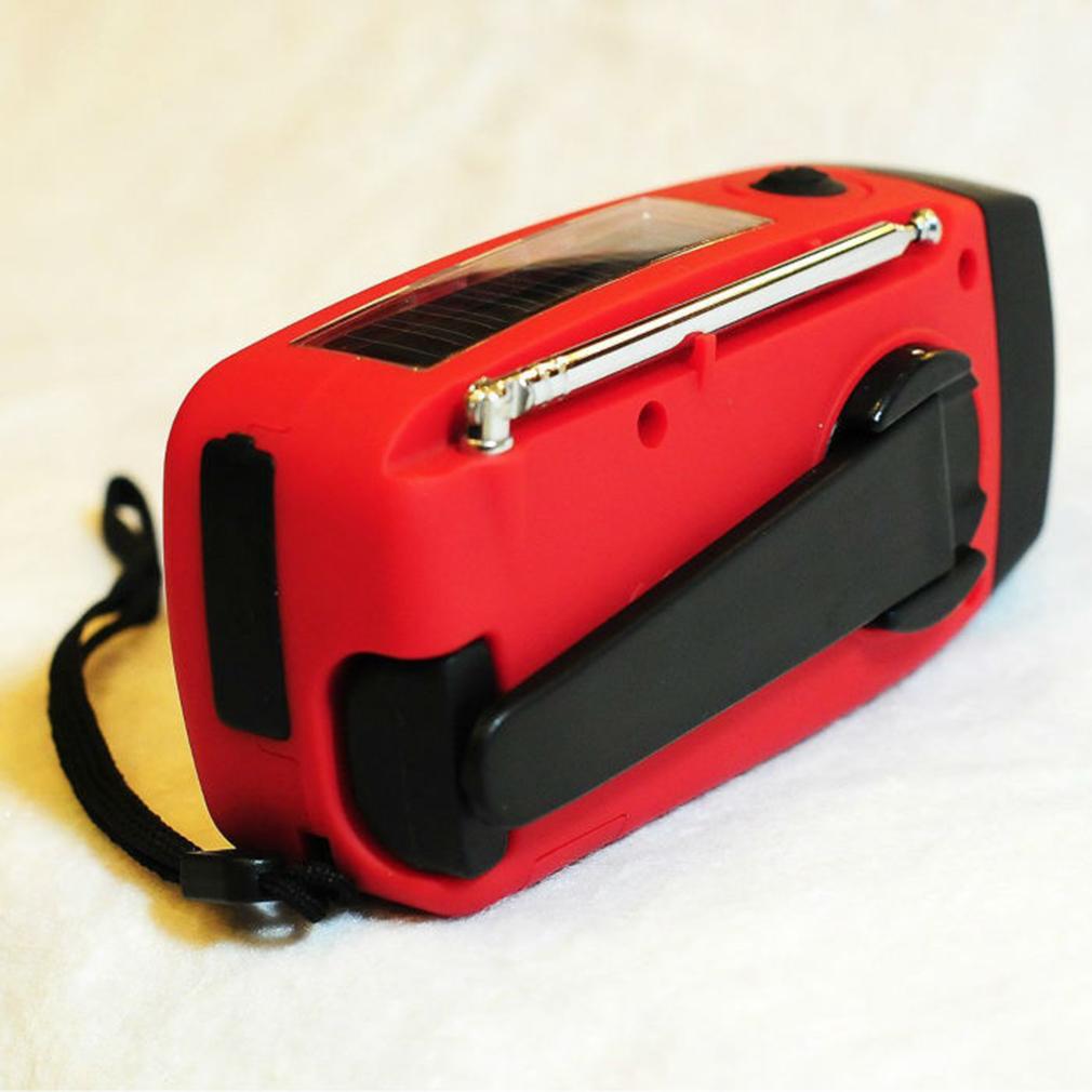 Portable Outdoor Tool Emergency Hand Crank Generator Solar AM/FM/WB Radio Flashlight Charger