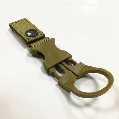 Nylon Molle Webbing Water Bottle Carabiner Belt Backpack Hanger Hook Outdoor Buckle Hook Holder Tool